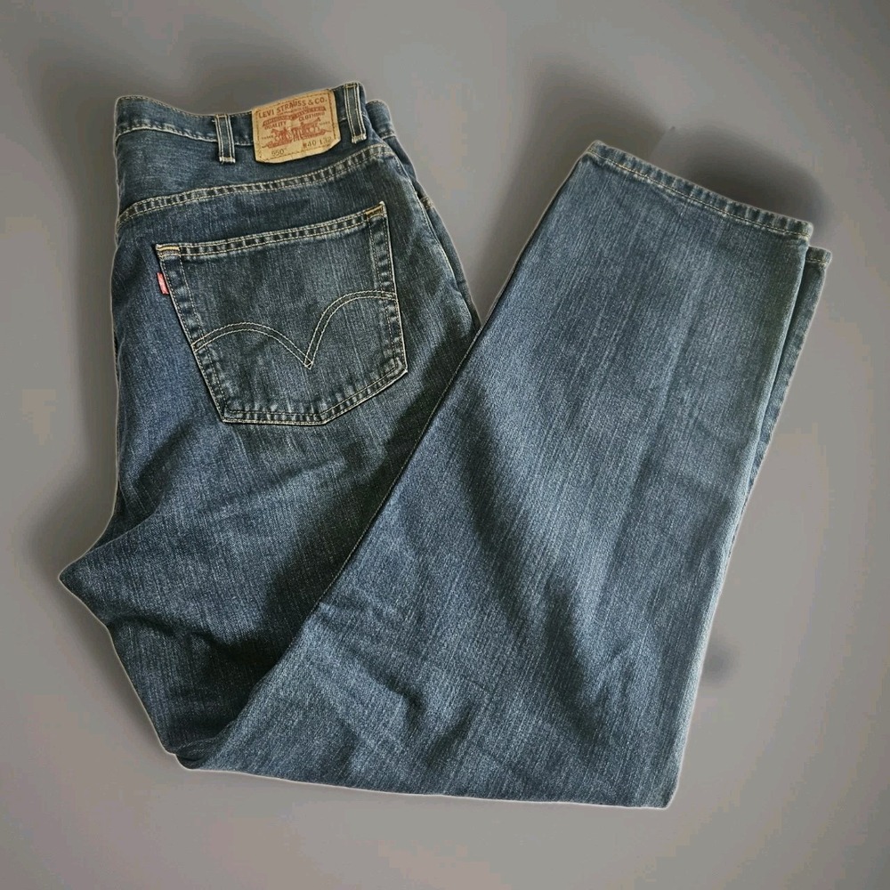 Levi Strauss & Co 550 Jeans Men's Size 40‎ x 32 Dark Wash Relaxed Fit 5 Pockets